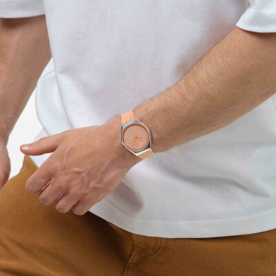 Montre Swatch Skin Irony Iridescently Peach