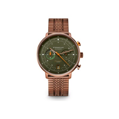 Montre Sternglas Hamburg Chrono S01-HC35-ME10