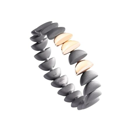 Bracelet Vhernier Endless en or rose et titane