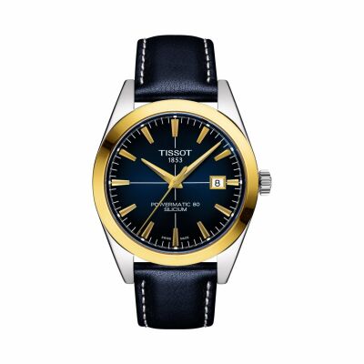 Montre Tissot Gentleman Powermatic 80 Silicium Solid 18K Gold bezel