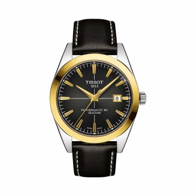 Montre Tissot T-Gold Gentleman Powermatic 80 Silicium Solid 18K Gold bezel