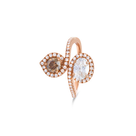 Bague Taj en or rose et diamants