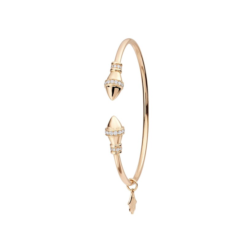 Bracelet Tazzarine en or rose et diamants