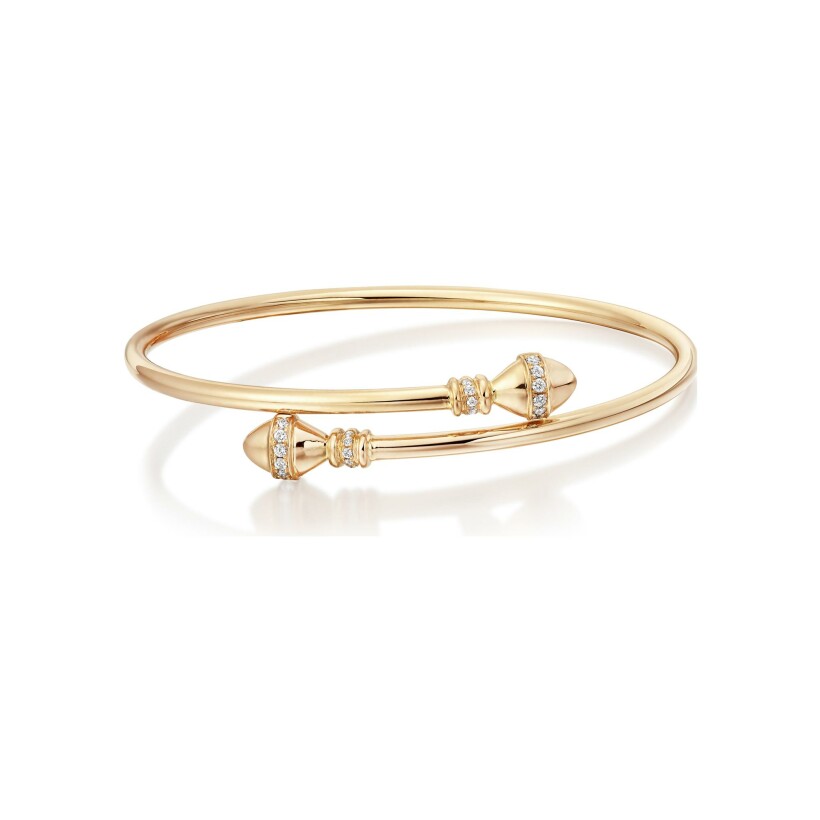 Tazzarine bracelet, pink gold and diamonds