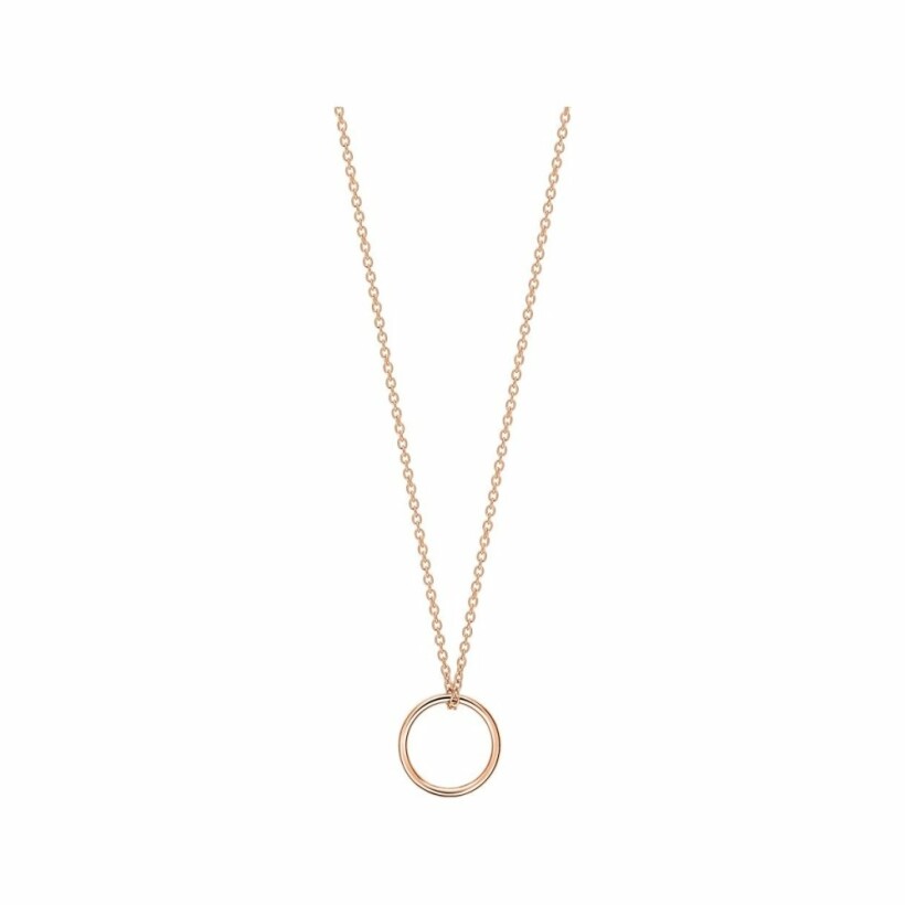 GINETTE NY Tiny CIRCLES necklace, rose gold