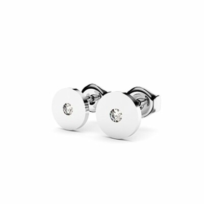 Boucles d'oreilles en or blanc