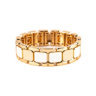 Bracelet Simone à Bordeaux Tempo Pure en métal doré émaillé
