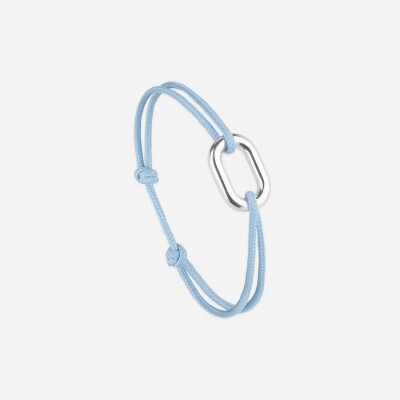 Bracelet sur cordon Le Vent à la Française Maillon en plaqué argent, 16mm