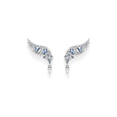 Puces d'oreilles Thomas Sabo Sterling Silver en argent et PVD