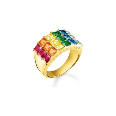 Bague Thomas Sabo Sterling Silver en argent doré, taille 52