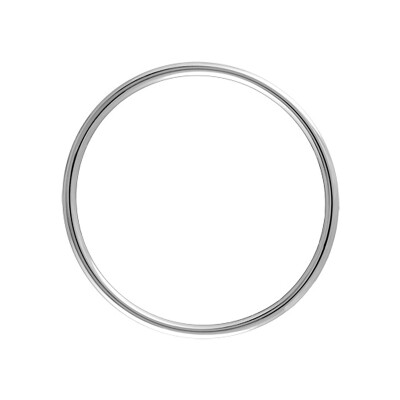 Bracelet argent jonc massif fil 3,80mm diam 66mm