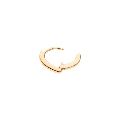Boucles d'oreilles tige argent doré articulée forme v résine rouge
