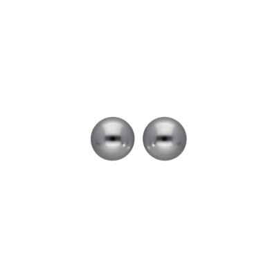 Boucles d'oreilles tige argent rhodié noeud d'amour 7mm