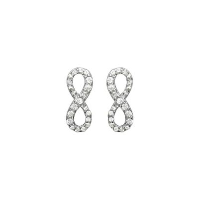 Boucles d'oreilles tige argent rhodié 