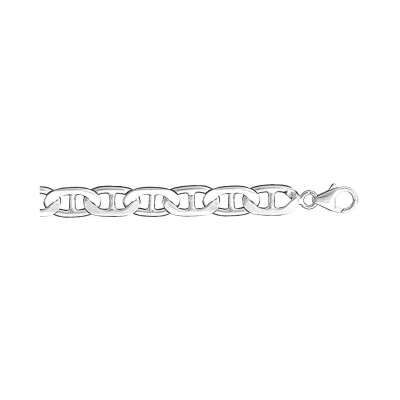 Collier grosse marine 7mm argent rhodié 55cm