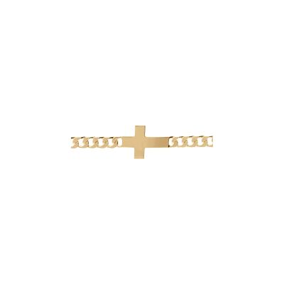 Bracelet argent rhodié cordon rouge réglable avec plaque rectangulaire