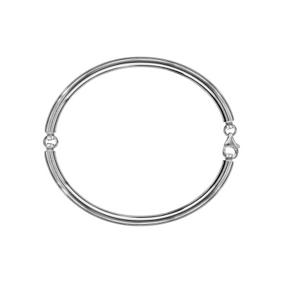 Bracelet argent rhodié articule 4mm diam 66