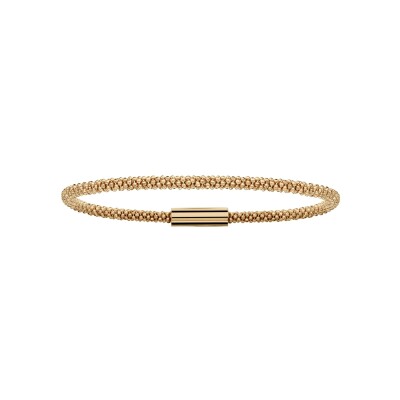 Bracelet argent dorure jaune maille pop corn 18cm