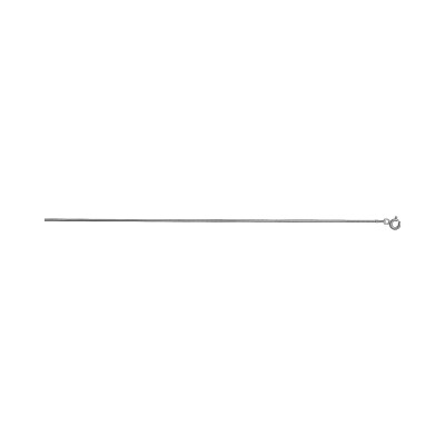 Collier maille tube rond diam 1,20mm en 45cm argent