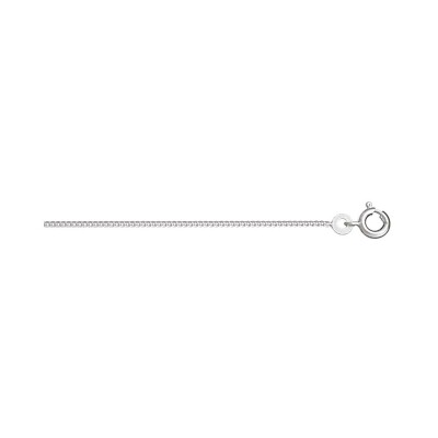 Chaîne gourmette1.2mm 50cm argent rhodié