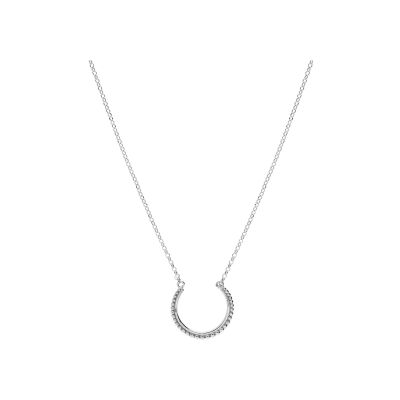 Collier argent rhodié demi cercle 43cm