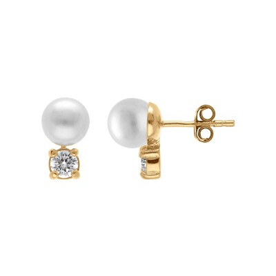 Collier argent rhodié pendentif carré opale blanche imitation et oxydes blancs sertis 42+3cm