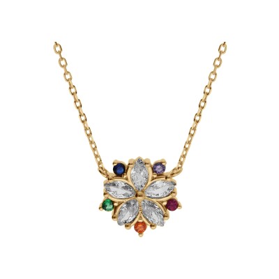 Collier argent rhodié pendentif forme irreguliere malachite véritable 40+4cm