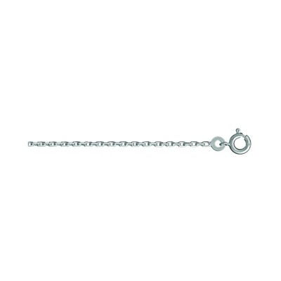 Chaîne forçat 2mm 55cm argent rhodié