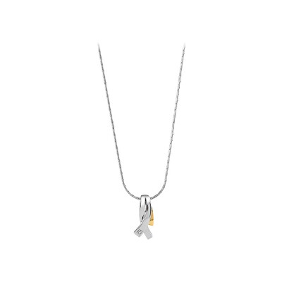Collier argent rhodié pendentif chakra 17mm 7 oxydes 40+5cm