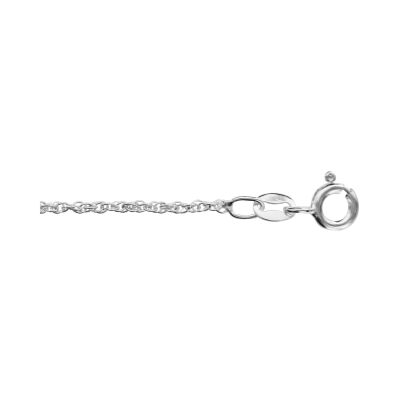 Collier argent corde 40cm
