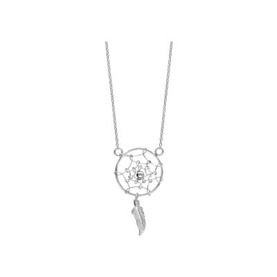 Collier argent rhodié crochet 