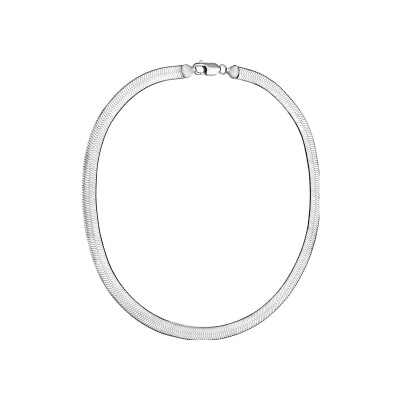 Collier maille miroir argent 42cm