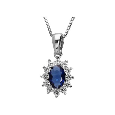 Collier argent rhodié 