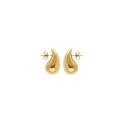 Boucles d'oreilles tige acier pvd doré