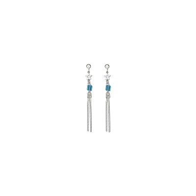 Boucles d'oreilles tige acier doré fleur 16mm