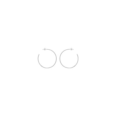 Boucles d'oreilles créoles acier 45 mm
