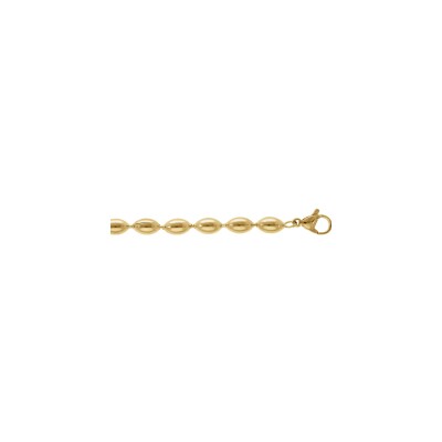 Bracelet acier doré 17+4cm