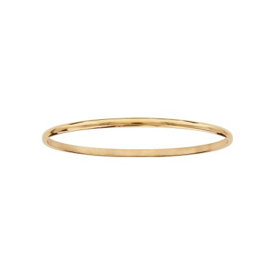 Bracelet acier et pvd doré demi jonc 3mm diam 60mm