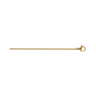 Chaîne acier doré gourmette 1.5mm 40cm
