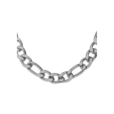 Collier acier satiné 1+3 11mm 55cm