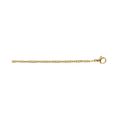 Chaîne acier doré singapour 1.8mm 40cm