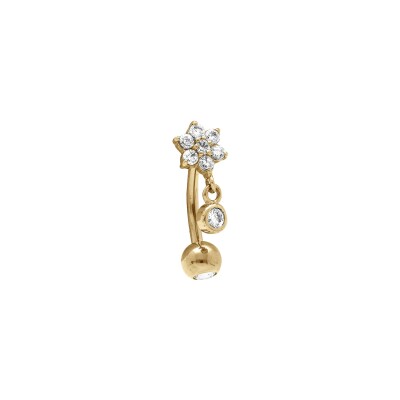 Piercing acier doré oreille rook et arcade