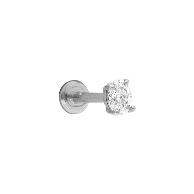 Piercing acier oreille helix, tragus