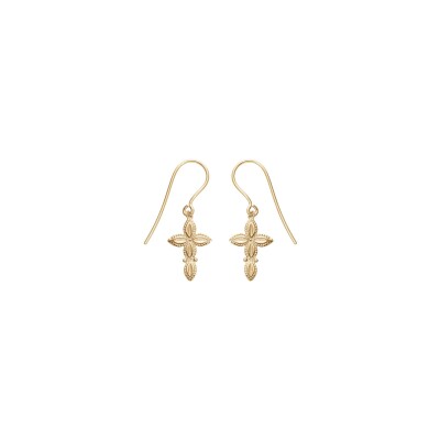 Boucles d'oreilles plaqué or 15x 10mm