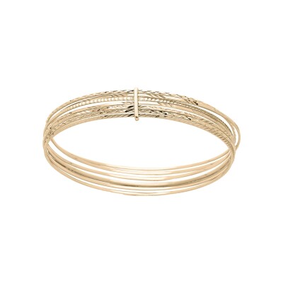 Bracelet plaqué or semainier 65mm