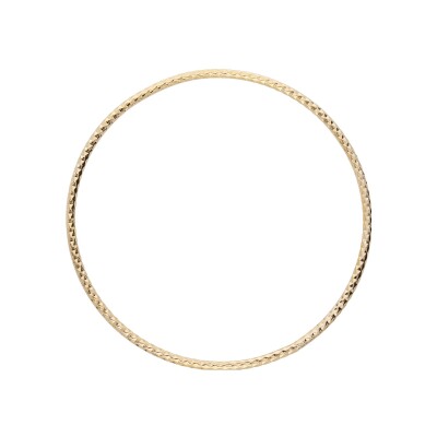Bracelet plaqué or jonc 62mm diamanté