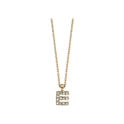 Collier plaqué or + initiale 
