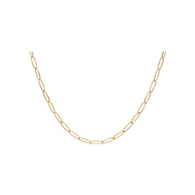 Collier plaqué or chainage 40+7cm