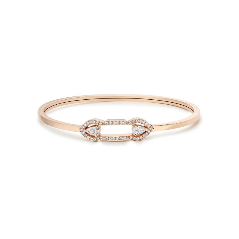 Tinmel bracelet, pink gold and diamonds