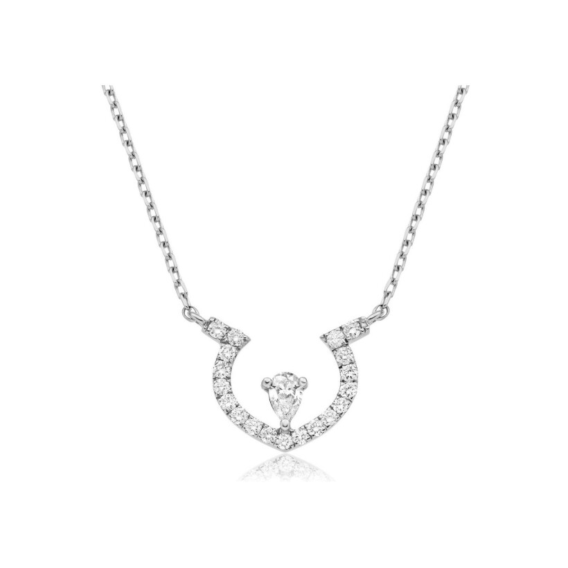 Tinmel necklace, white gold and diamonds